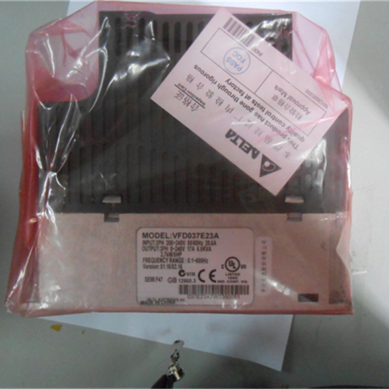 Delta Inverter VFD drive VFD037E23A 3Phase 220V 3.7KW 5HP 0.1~600Hz Grinding &Drilling machine