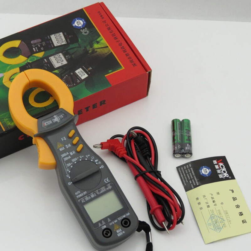 Digital Clamp Meter AC 2000Ma/20A/200A/600A  VC3218A VICTOR