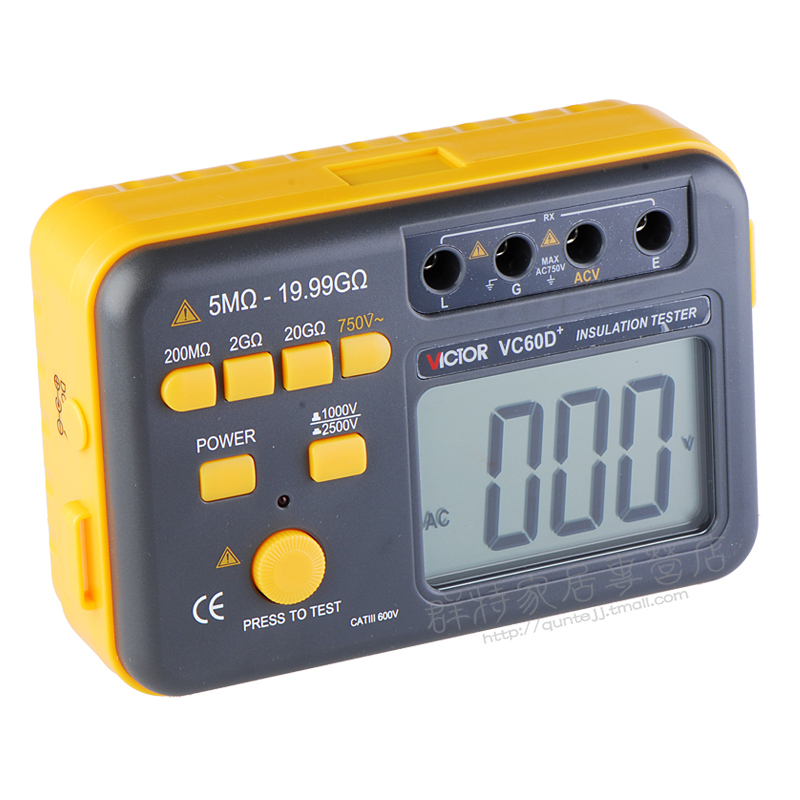 Digital Insulation Tester VC60D+ VICTOR