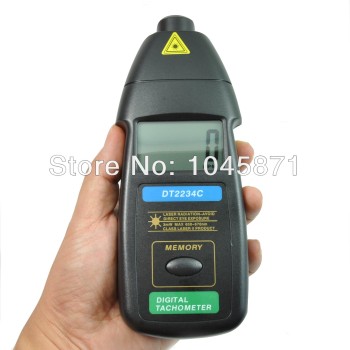 Digital Laser Photo Tachometer RPM Meter Non-Contact Motor Speed Gauge DT2234C+