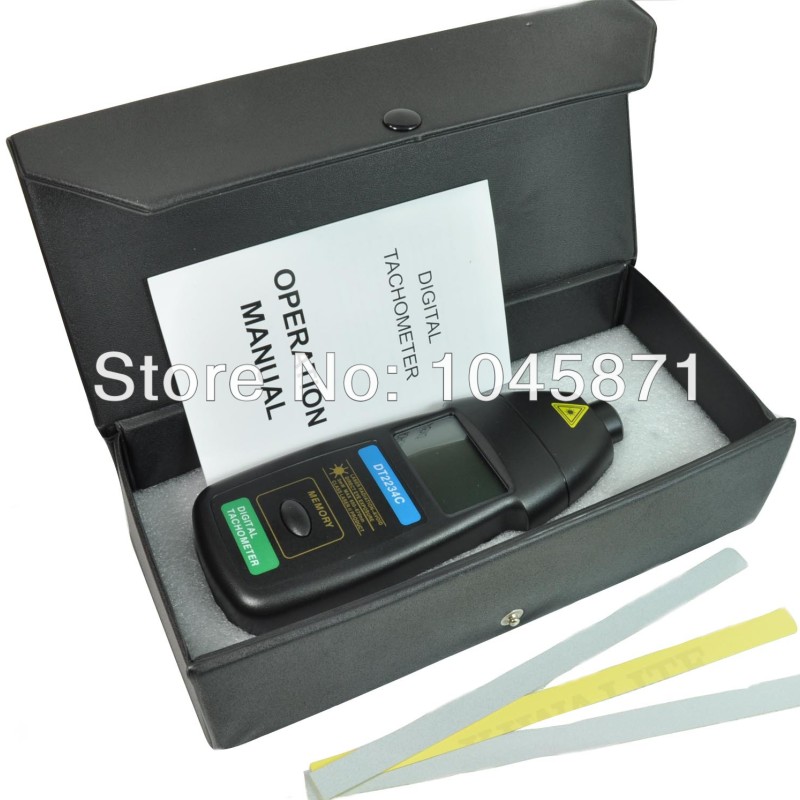 Digital Laser Photo Tachometer RPM Meter Non-Contact Motor Speed Gauge DT2234C