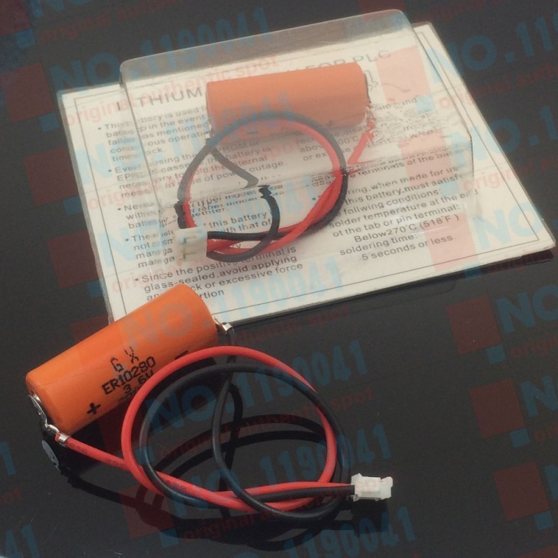 ER10/28 3.6V Lithium battery for MAXELL PLC without plug