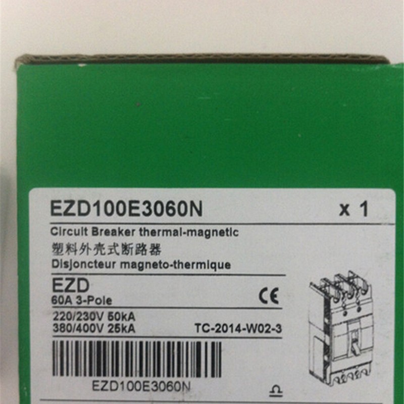 EZD100E 3P 60A EZD100E3060N Plastic Breaker New