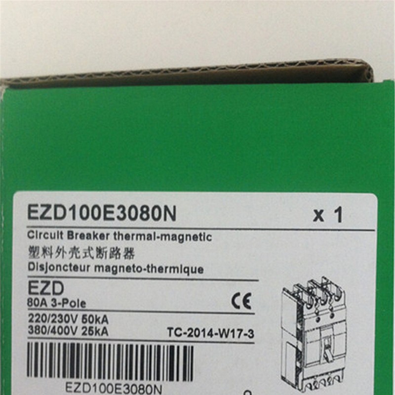 EZD100E 3P 80A EZD100E3080N Plastic Breaker New