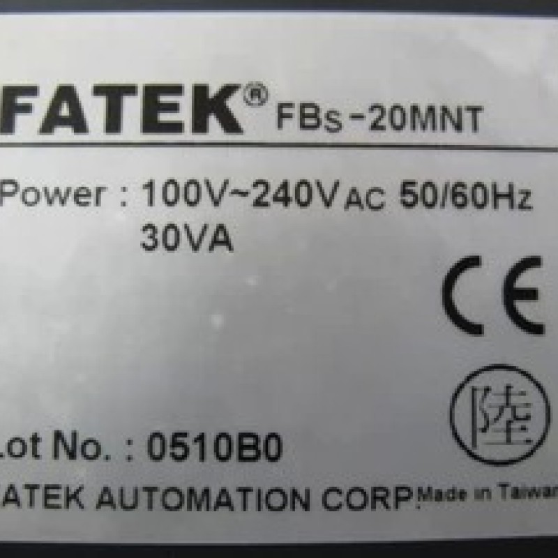 FBs-20MNT FATEK PLC FBS-MN NEW