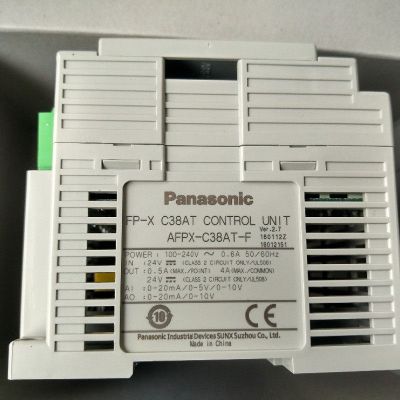 FP-X C38AT AFPX-C38AT Panasonic PLC AC100-240V 16 DC input points 16 NPN output points FP-X Control Unit Original New