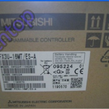 FX3U-16MT-ES-A PLC 100?40V AC 8DI 8DO Transistor Mitsubishi with Programing Cable