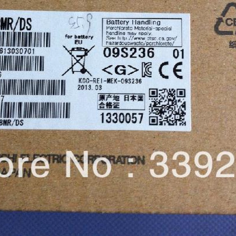 FX3U-48MR-DS PLC 24V DC 24DI 24DO Relay Mitsubishi with Programing Cable