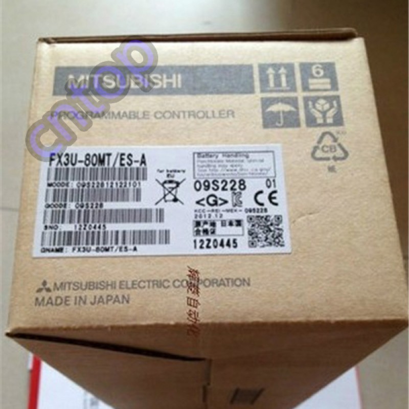FX3U-80MT-ES-A PLC 100?40V AC 40DI 40DO Transistor with Programing Cable Mitsubishi