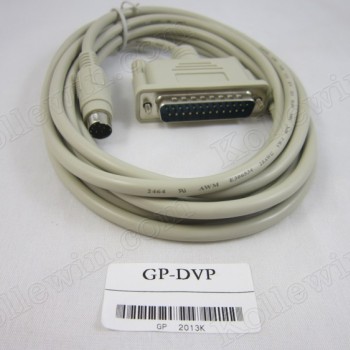 GP-DVP Communication cable for PROFACE HMI and Delta DVP series PLC 25-pin male & round 8-pin Length:3m