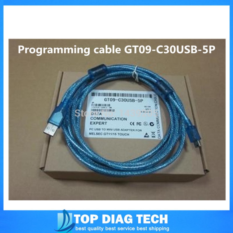 GT09-C20USB-5P USB interface PLC data transmission cable for Mitsubishi GT11/GT15(GT1055) HMI Length:2m
