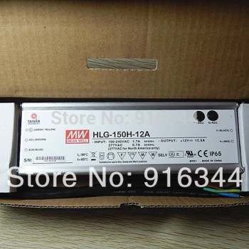HLG-150H-12 MEAN WELL150W 12V12.5A LED Waterproof Adjustable Light Power Supply