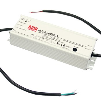 HLG-80H-12 MEAN WELL 80W 12V5A LED Waterproof Adjustable Light Power Supply