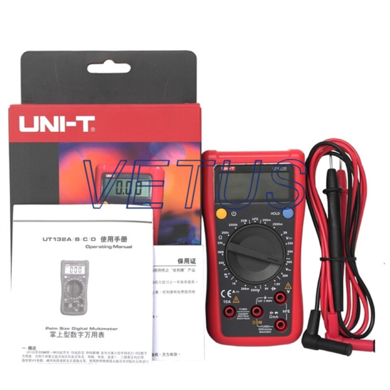 Handheld Multimeter AC/DC Frequency Resistance UT132B UNI-T