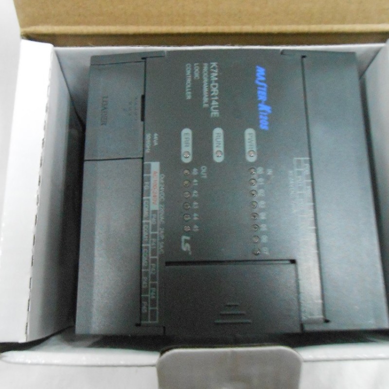 K7M-DR14UE LS PLC K120S Series Economic Type 8 DC Inputs(24VDC) 6 Relay Outputs 85~264VAC New
