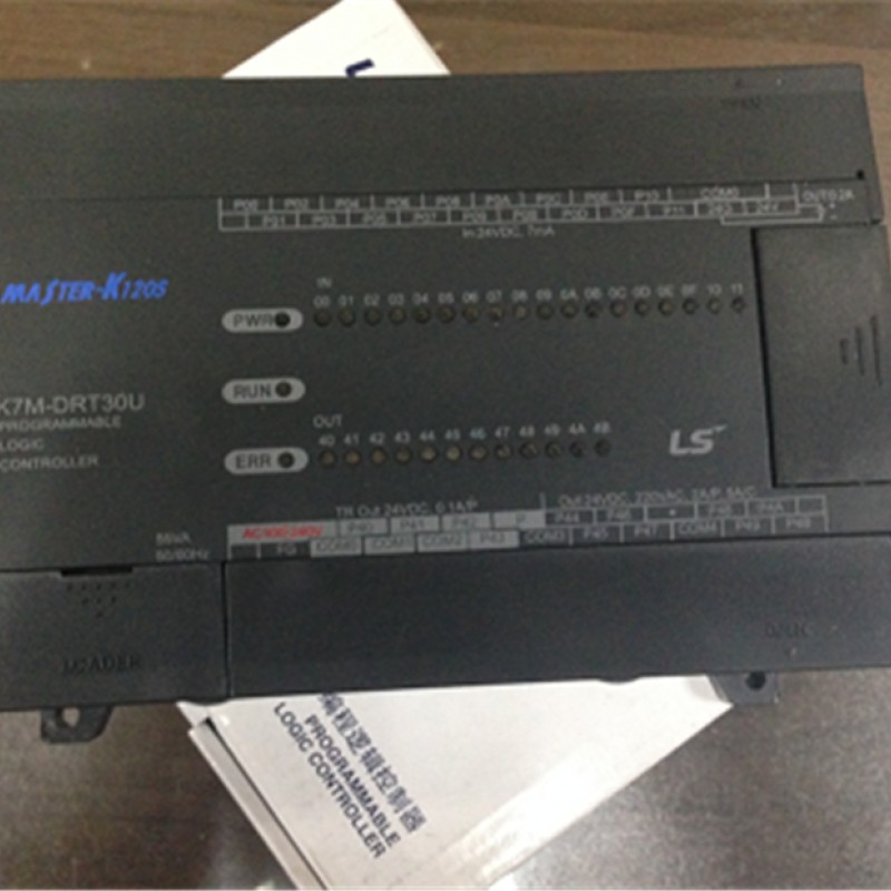 K7M-DRT30U LS PLC K120S Series Standard Type 18 DC Inputs(24VDC) 8/0 Relay Outputs 4/12 Transistor Outputs 85~264VAC New