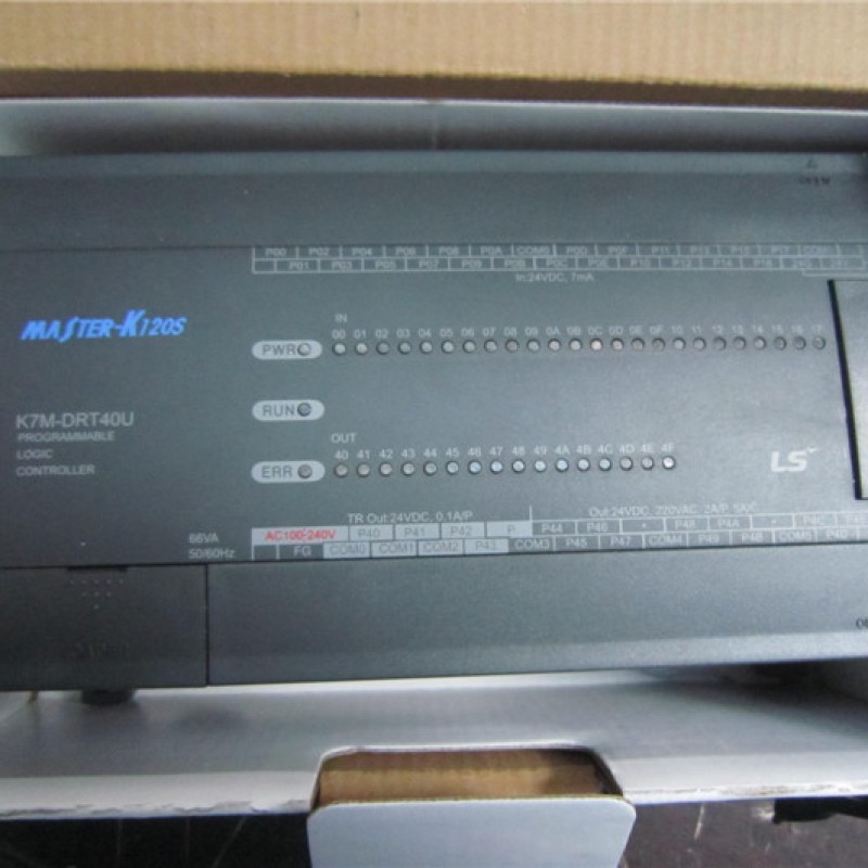 K7M-DRT40U LS PLC K120S Series Standard Type 24 DC Inputs(24VDC) 12/0 Relay Outputs 4/16 Transistor Outputs 85~264VAC Ne