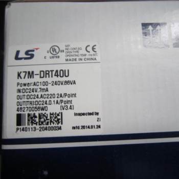 K7M-DRT40U LS PLC K120S Series Standard Type 24 DC Inputs(24VDC) 12/0 Relay Outputs 4/16 Transistor Outputs 85~264VAC Ne