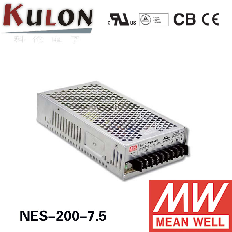 NES-200-7.5 MEAN WELL 200W 7.5V26.5A Single Output Switching Power Supply