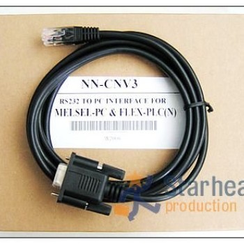 NN-CNV3 RS232 interface programming cable for Fuji N series PLC(NB/NJ/NS/NWO) (crystal joint) Length:2.5m