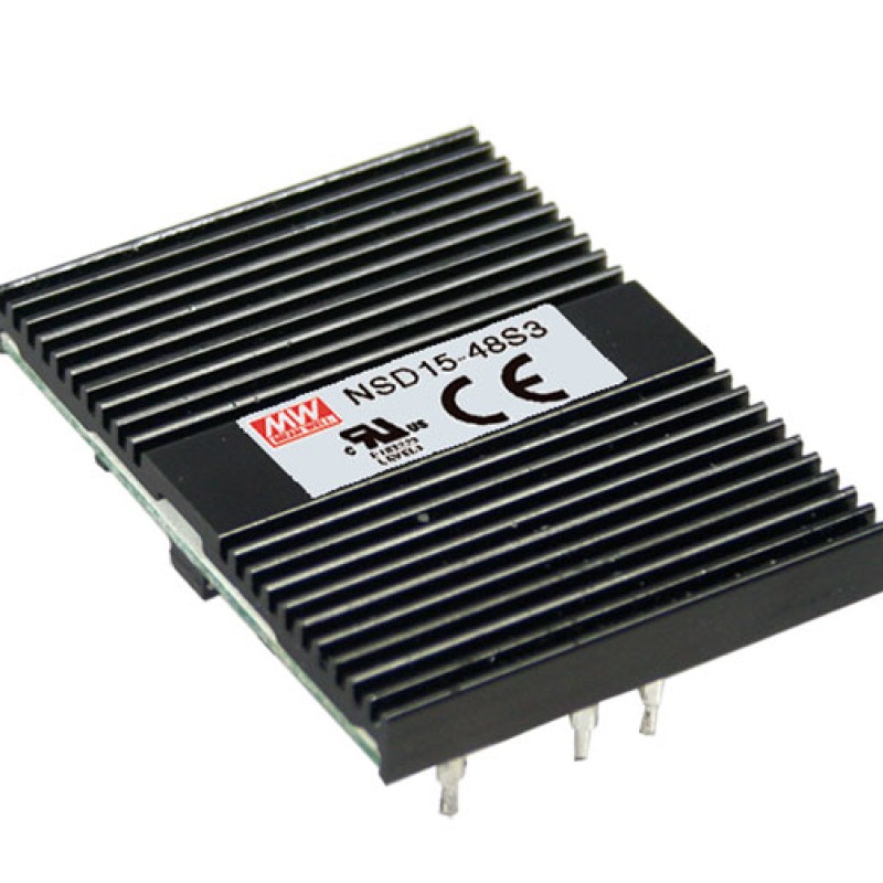 NSD15-48S12 MEAN WELL 5W 18~72V Input 12V Regulated Output DC-DC Converter Power Supply