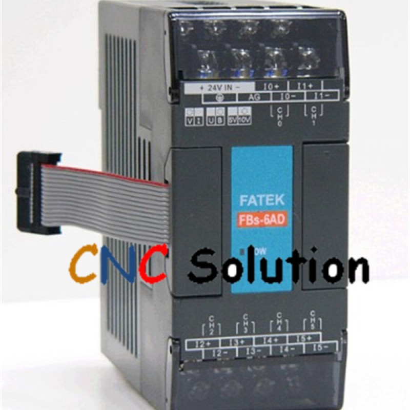 PLC 24VDC 6 AI Fatek FBs-6AD Module New