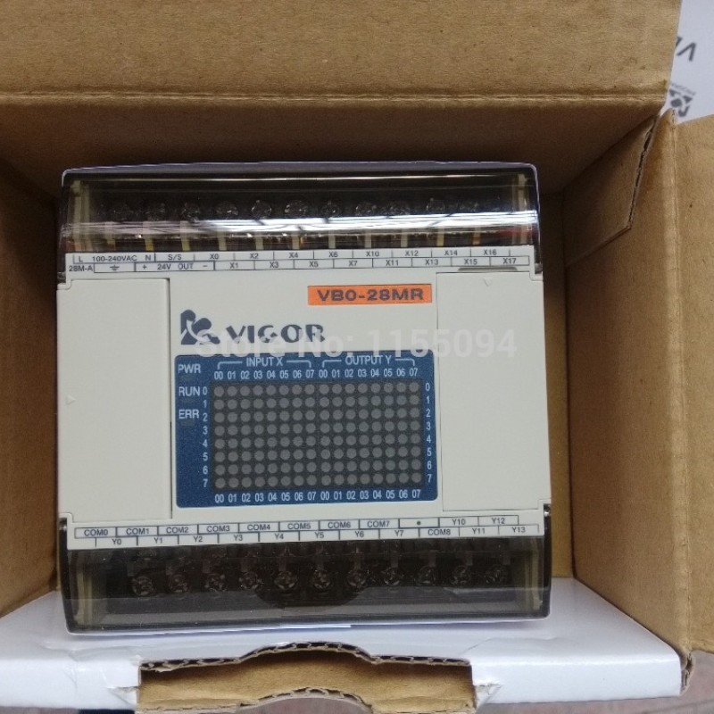 PLC AC100-220V 16 DI  12 DO relay  Main Unit VIGOR VB0-28MR-A New