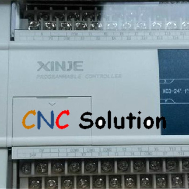 PLC CPU AC220V 14 DI NPN 10 DO Relay&Transistors XC3-24RT-E with  programming cable New