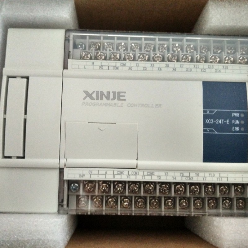 PLC CPU AC220V 14 DI NPN 10 DO Transistors  XC3-24T-E with  programming cable New