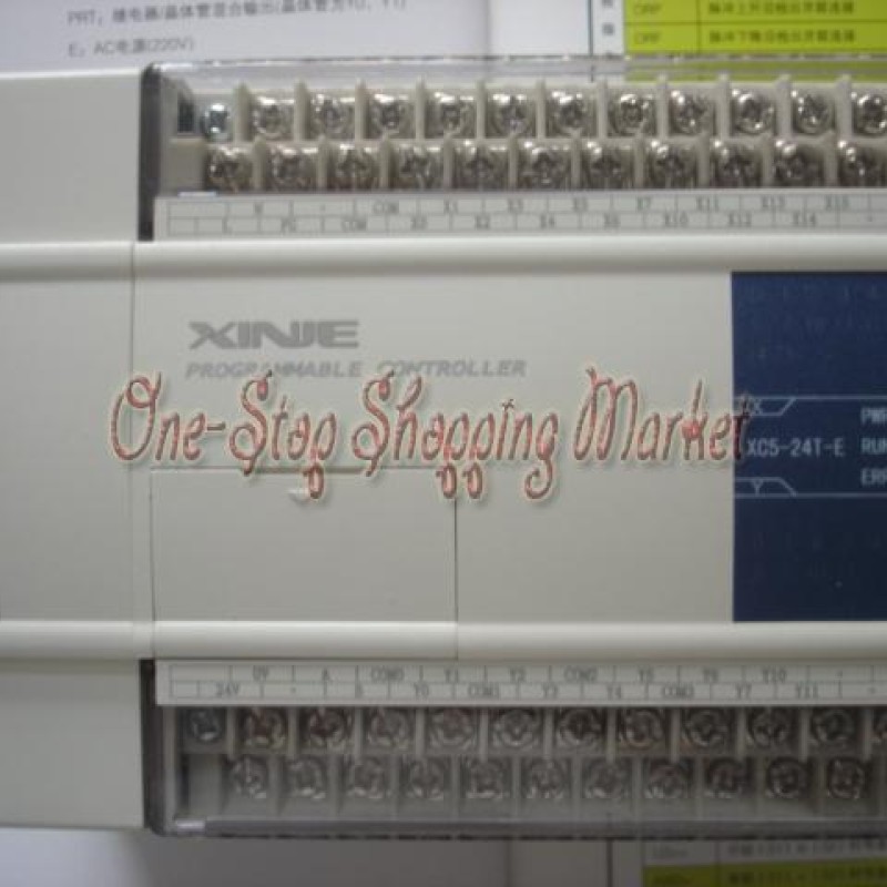 PLC CPU AC220V 14 DI PNP 10 DO Transistor XC5-24T-E XINJE with Programming Cable New