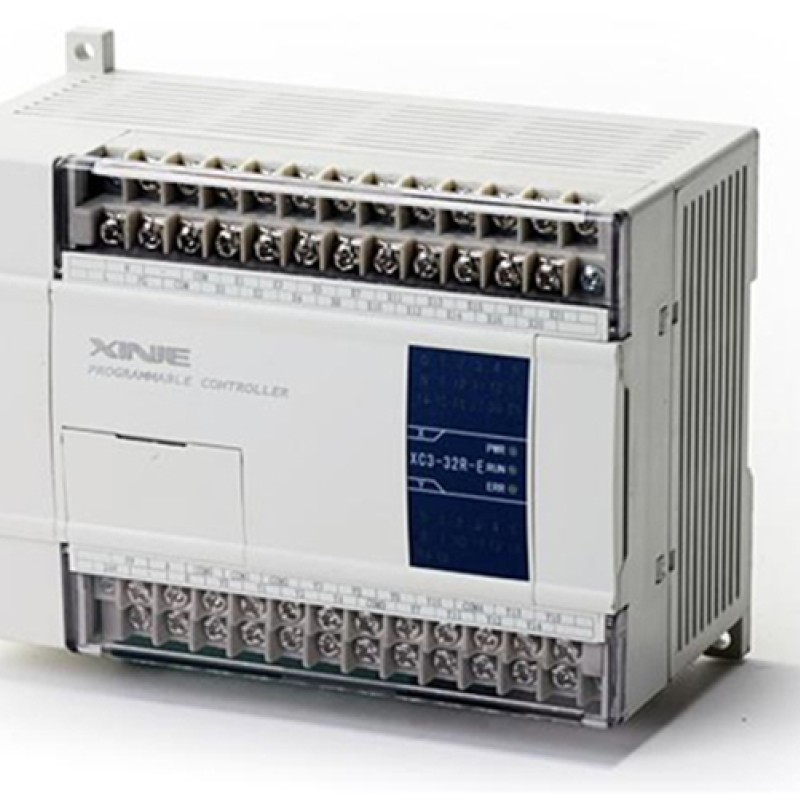 PLC CPU AC220V 18 DI NPN 14 DO Relay&Transistors XC3-32RT-E with  programming cable New