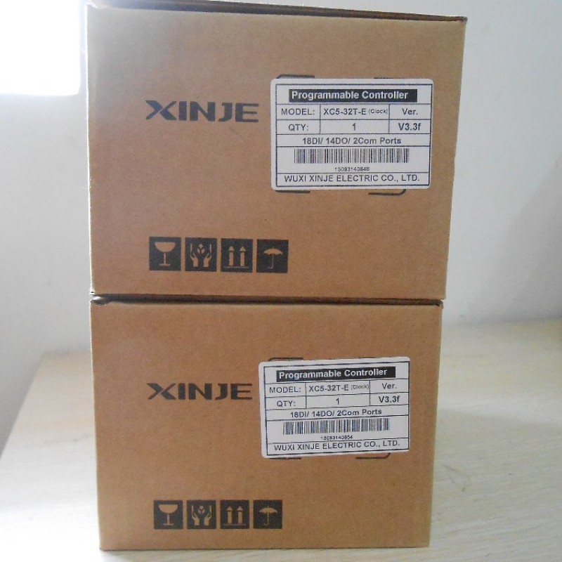 PLC CPU AC220V 18 DI PNP 14 DO Transistor XC5-32T-E XINJE with Programming Cable New