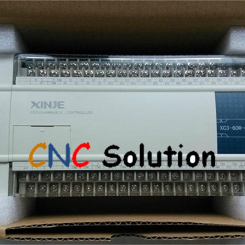 PLC CPU AC220V 36 DI NPN 24 DO Relay XC3-60R-E with  programming cable New