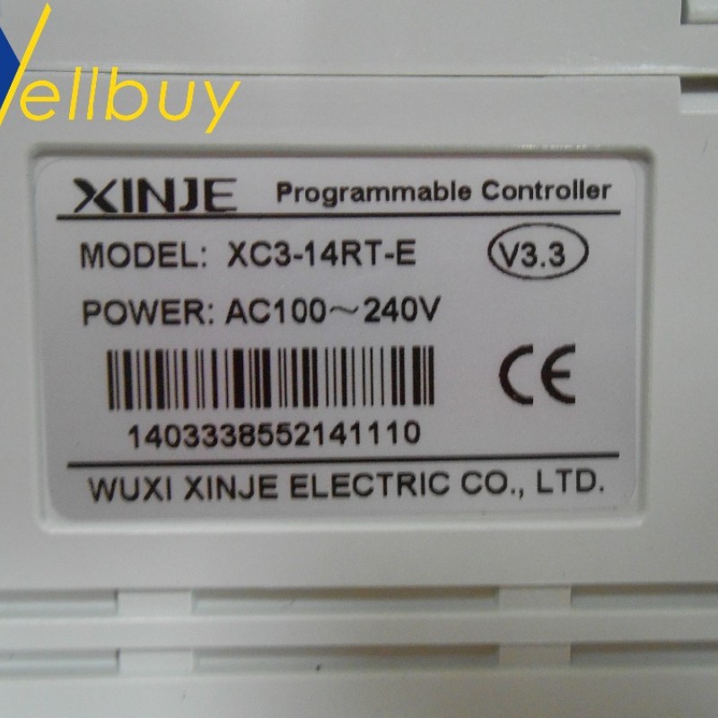 PLC CPU AC220V 8 DI NPN 6 DO Relay&Transistors XC3-14RT-E with  programming cable New