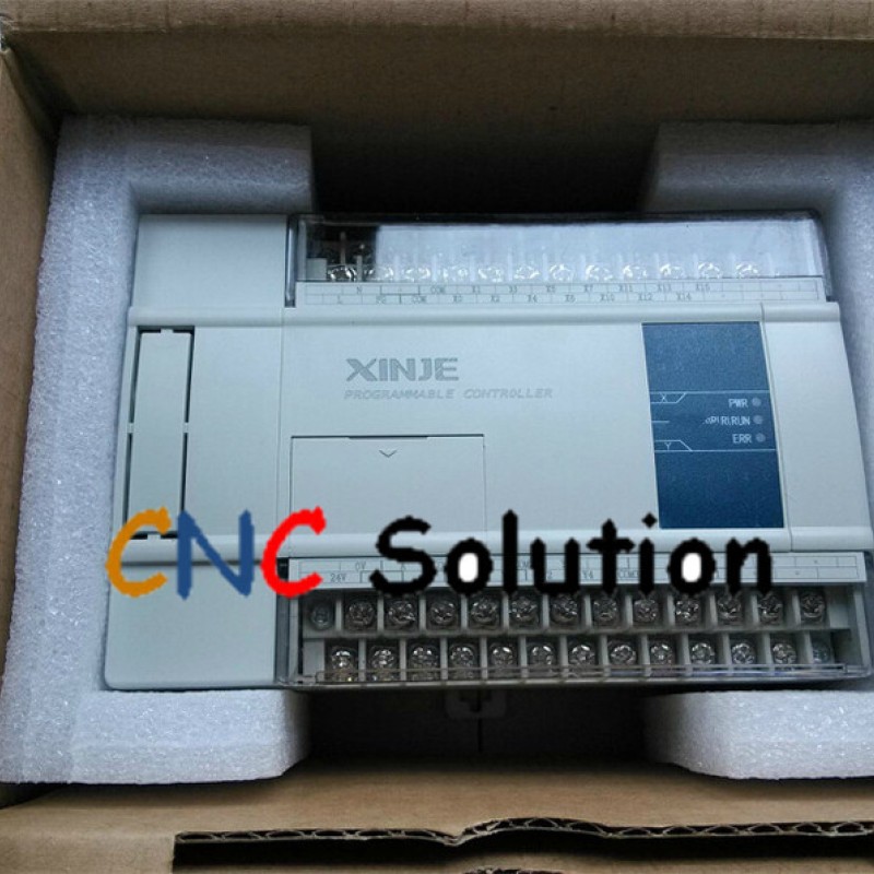 PLC CPU DC24V 14 DI NPN 10 DO Relay&Transistors XC3-24RT-C with  programming cable New