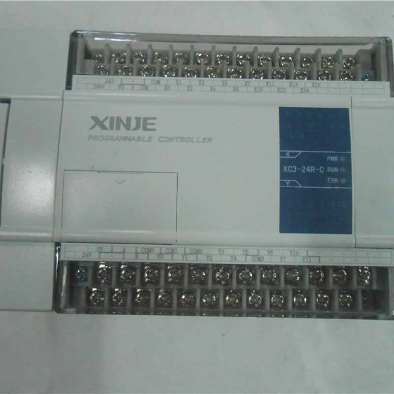 PLC CPU DC24V 14 DI NPN 10 DO Relay XC3-24R-C with  programming cable New
