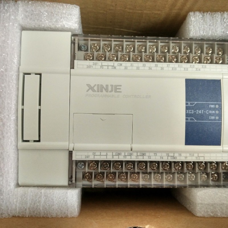 PLC CPU DC24V 14 DI NPN 10 DO Transistors  XC3-24T-C with  programming cable New