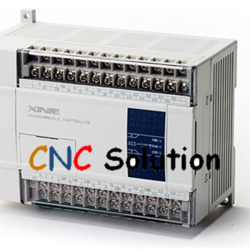 PLC CPU DC24V 18 DI NPN 14 DO Relay&Transistors XC3-32RT-C with  programming cable New