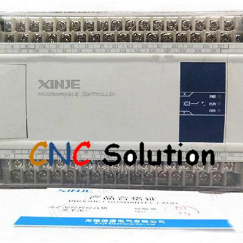 PLC CPU DC24V 24 DI NPN 18 DO Relay XC3-42R-C with  programming cable New