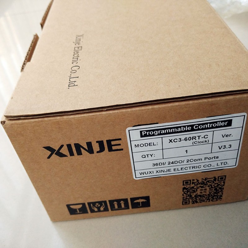 PLC CPU DC24V 36 DI NPN 24 DO Relay&Transistors  XC3-60RT-C with  programming cable New