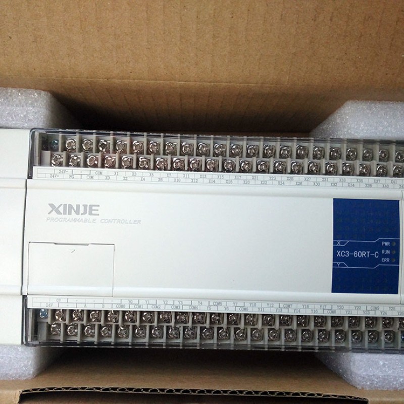 PLC CPU DC24V 36 DI NPN 24 DO Relay&Transistors  XC3-60RT-C with  programming cable New