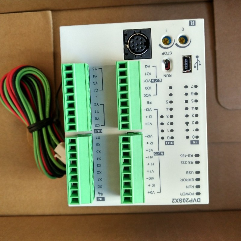 PLC DC24V 8 DI 4 AI 6 DO 2 AO relay Delta DVP20SX211R New one year Warranty