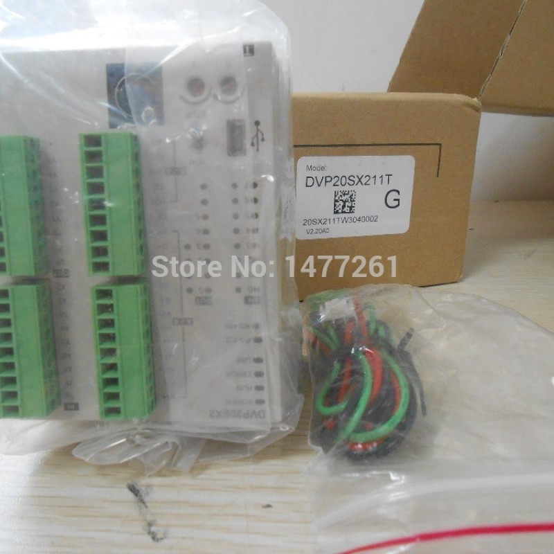 PLC DC24V 8 DI 4 AI 6 DO 2 AO transistor  Delta DVP20SX211T New