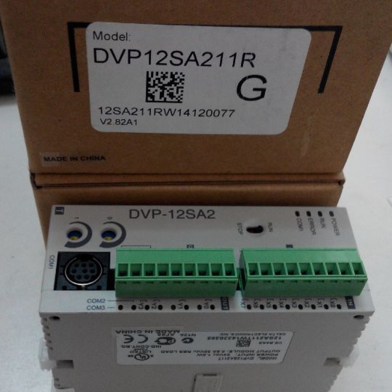 PLC DC24V 8 DI 4 DO relay  Delta DVP12SA211R New