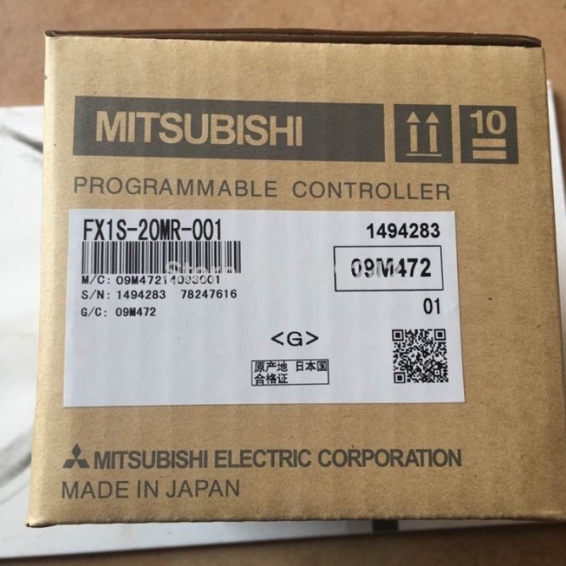 PLC Main Unit AC 220V 12 DI 8 DO Relay FX1S-20MR-001 Mit New