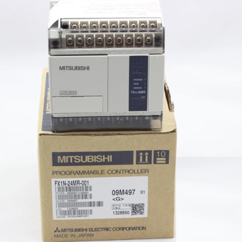 PLC Main Unit AC 220V 14 DI 10 DO Relay FX1N-24MR-001 Mit New