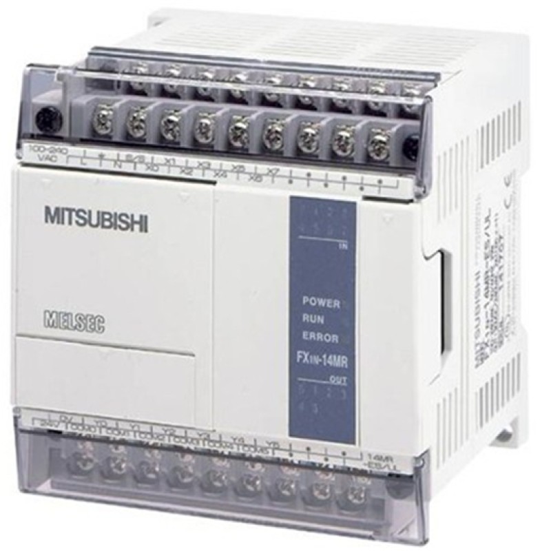 PLC Main Unit AC 220V 8 DI 6 DO Relay FX1N-14MR-001 Mit New