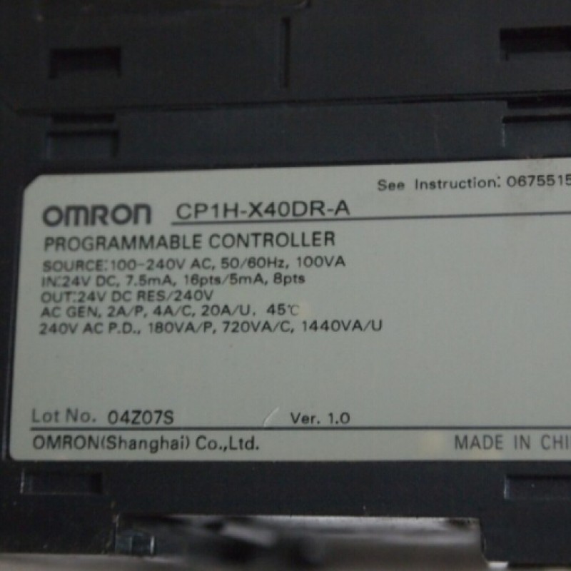 PLC Main Unit AC220V 24 DI 16 DO relay CP1H-X40DR-A New