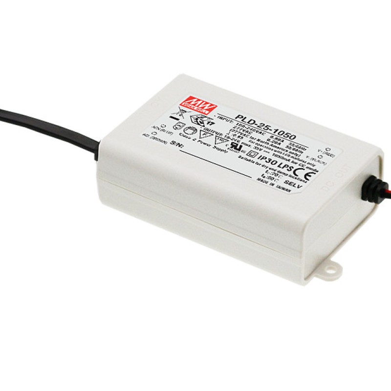 PLD-25-350 MEAN WELL 25W 350mA Constant Current LED Power Supply