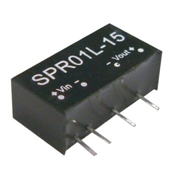 SPR01N-15 MEAN WELL 1W 24V-15V Regulated Single Output DC-DC Converter Module Power